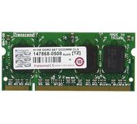 Transcend TS512MNE667S 0.5GB DDR2 667MHz módulo de - Memoria (0,5 GB, 1 x 0.5 GB, DDR2, 667 MHz, 200-pin SO-DIMM)