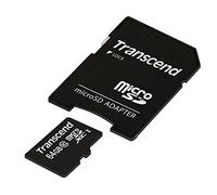 Transcend TS64GUSDXC10 - Tarjeta de Memoria MicroSDXC de 64 GB (UHS-I, Clase 10, 10 MB/s, IPX7), Color Negro