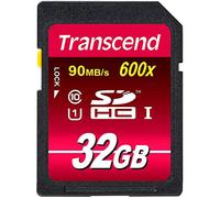 Transcend Ultimate - Tarjeta de Memoria Flash 32GB SDHC (MLC, Clase 10 UHS-I, 90mb/s, 600x) de Ultra Alta Velocidad Para Video HD y Cámaras Profesionales