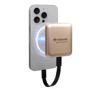 Transcend TS4TESD420G SSD portátil de 4 TB (compatible con iPhone MagSafe) USB de alta velocidad 20 Gbps máximo 2.000 MB/s 4K ProRes Shooting, dorado