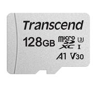Transcend Usd300S Tarjeta Microsd de 128Gb, Clase 10, V30, A1, Hasta 95 Mbs de Lectura, con Adaptador Sd