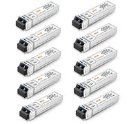 Transceptor 10GBase-LR SFP+, módulo de Modo único 10G LC DDM, 1310nm, 10km para Cisco SFP-10G-LR, Meraki MA-SFP-10GB-LR, Ubiquiti UF-SM-10G, Mikrotik, D-Link, Supermicro, Netgear [10 Unidades]