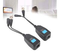 Transceptor Balun de Alimentación de Vídeo CCTV Pasivo, 1 par, Diseño Compacto para Sistemas de Seguridad HD-CVI HD-TVI con Conector RJ45
