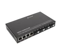 Transceptor de Fibra, Conmutador de Medios de Fibra Ethernet Tx1310nm Rx1550nm de hasta 25 Km con Puerto SC para el Hogar (Enchufe de la UE)