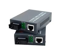 Transceptor de Fibra óptica - Convertidor fotoeléctrico de Fibra única Gigabit HTB-GS-03 | Convertidor de Medios de Red de Alta Velocidad para transmisión de Datos de comunicación óptica