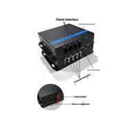 Transceptor Óptico Telefónico de 4 Vías con Interfaz FC, Convertidor PCM y Convertidor de Medios Ethernet para Operaciones de Comunicación