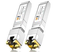 Transceptor SFP+ 10G a RJ-45, módulo SFP+ CAT6a de cobre 1.25/2.5/5/10G-T, negociación automática, hasta 30 m, para Cisco SFP-10G-T-S, Ubiquiti UniFi UF-RJ45-10G, Meraki, TP-Link, Netgear (2)