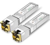 Transceptor SFP+ a RJ-45 1.25/2.5/5/10G-T, módulo SFP+ CAT6a de cobre 10G, negociación automática, hasta 30 m, para Cisco SFP-10G-T-S, Ubiquiti UniFi UF-RJ45-10G, Meraki, TP-Link, Mikrotik, Netgear y