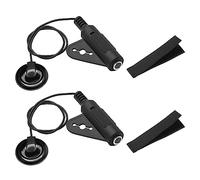 Transductor de pastilla piezoeléctrico autoadhesivo, 2 en 1, micrófono de contacto, 6, 35 mm, para guitarra acústica, ukelele, Kalimba, kits de pastilla de guitarra, pastilla