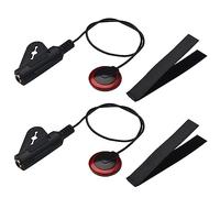 Transductor de pastilla piezoeléctrico autoadhesivo 2 en 1, pin de extremo de micrófono de 6,35 mm para guitarra acústica, ukelele, kalimba, pastillas, kits de pastillas de transductor