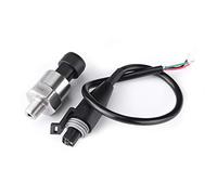 Transductor de presión, Akozon Sensor de presión de acero inoxidable, transmisor 1/8 pulgada NPT DC 0.5-4.5V para compresor de aire, aceite,agua,cerámica(100PSI)