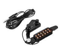 Transductor de sonido de guitarra con volumen sintonizador de tono de 12 agujeros, pastilla de sonido para guitarra acústica, pastilla de agujero de sonido para guitarra