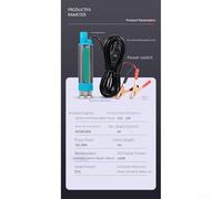 Transferencia de combustible eléctrica 12V/24V DC 38mm sumergible para queroseno, agua - caudal de 30 l/min, elevación de 5 m, aceite metálico de 100 W (B)