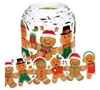 Transferencias de borde de Navidad extraíbles y reciclables para puertas de particiones, piel brillante, restos de negación, manualidades para niños, transferencias de manualidades de Navidad