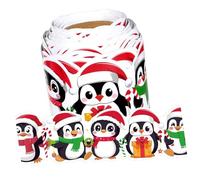 Transferencias de borde de Navidad reciclables extraíbles para puertas de particiones, piel brillante, restos de negación, manualidades, reciclables, transferencias de ventanas navideñas