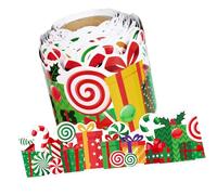 Transferencias decorativas para fronteras de celebración, para puertas de particiones, plan de Navidad, escuela, vacaciones, tablero de escritura con flecos