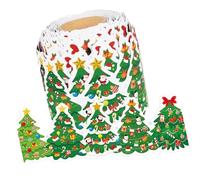 Transferencias decorativas para fronteras de celebración, para puertas de particiones, plan de Navidad creativo, transferencia de bordes de tablero de escritura de Navidad