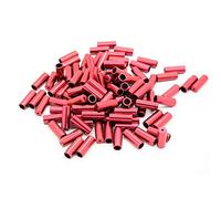 Transfil Gear Cable Outer Ferrule Engranaje Exterior virola 4mm, Unisex, Rojo, Pack de 100