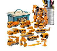 Transform Car Toys Set - Coche Automático de Conversión Robot para Niños | Juguete de Acción para Vehículos Aprendizables 2 en 1 | Juego de plástico resistente para | PMagnetic Transform Engineering