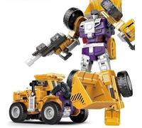 Transform Juguete, Vehículo De Ingeniería De Robot Combinado, Modelo para Niños Operado A Mano, Adecuado para Niños Y Adultos De 12 Años O Más-Bulldozer Truck