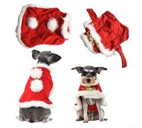 Transforma a tu gato o perro en una decoración navideña con disfraces de Navidad con telas suaves y ajustables (sombrero)