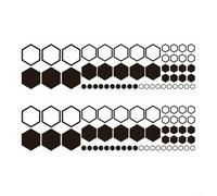 Transforma el aspecto de tu vehículo con 104 calcomanías de panal ideales para coches y SUV (negro)