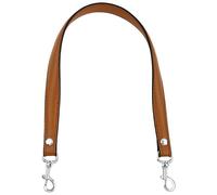 Transforma tu bolso de hombro con una elegante correa de hombro de repuesto con hebilla dorada, cinturón de piel sintética para un atractivo moderno, Brown, Silver buckle