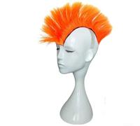 Transforma tu casco con la decoración de cresta punk para entusiastas de la motocicleta (naranja)