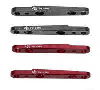 Transforma tu configuración de ciclismo con este eficaz adaptador de calibrador de montaje plano de aluminio diseñado para un fácil ajuste (rojo)