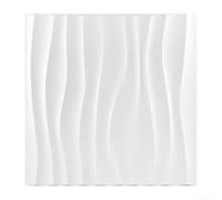 Transforma tu espacio con 30x30cm Panel de pared 3D Impermeable PVC Art Tile para hogares y oficinas (blanco)