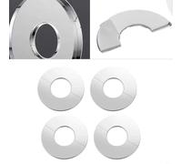 Transforma tu espacio con 4 cubiertas de tubería de acero inoxidable, diseñadas para una fácil instalación personalizada y un acabado elegante (diámetro del orificio interior de 2 pulgadas)