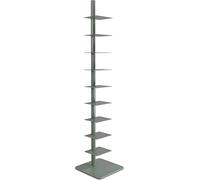 Transforma tu espacio con la estantería de metal giratoria de 9 niveles, estante esquinero resistente que ahorra espacio, para oficina en casa y apartamentos (verde)