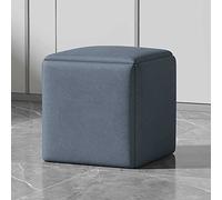 Transforma tu espacio vital con taburetes apilables versátiles 5 en 1 con ruedas giratorias, elegante taburete cuadrado de tela para sala de estar y comedor