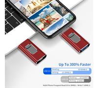 Transforma tu experiencia digital con la unidad flash roja de 64 GB, compatibilidad máxima para una conexión de dispositivos sin esfuerzo y copia