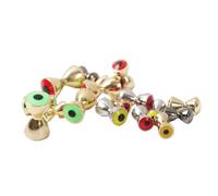 Transforma tus moscas con 25 ojos de mancuerna de latón diseñados para atar moscas eficazmente (6,3 mm)