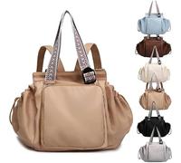 Transformable Cradle Bag Travel Storage Bag, Fashion Portable Cross Shoulder Bags, Versatile Large Capability Travel Bags (Brown)