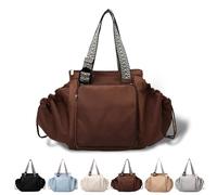 Transformable Cradle Bag Travel Storage Bag, New Multi-Function Travel Organizer, Large Capacity Versatile Duffel & Backpack (Brown)