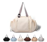 Transformable Cradle Bag Travel Storage Bag, New Multi-Function Travel Organizer, Large Capacity Versatile Duffel & Backpack (Beige)