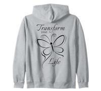 Transformación inspiradora del cambio positivo determinada Sudadera con Capucha