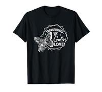 Transformado por el Amor de Dios Fe inspiradora Camiseta