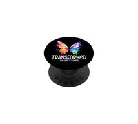 Transformado por el Amor de Dios Mariposa Cristiana Fe Adoración PopSockets PopGrip Adhesivo