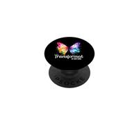 Transformado por el Amor de Dios Mariposa Cristiana Fe Adoración PopSockets PopGrip Adhesivo