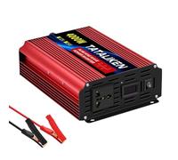 Transformador 12v A 220, Inversor de Onda sinusoidal Pura 1000-10000 W, 50/60 Hz, convertidor Potencia, Transformador Solar for Coche con Pantalla LED(4000W,24V_220V_Universal)