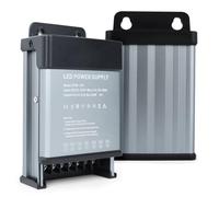 Transformador 220V a 12V Exterior, KSIBNW 200W LED Driver Impermeable IP44 | Conmutada Fuente Alimentación 220V DC a AC 12V 16,6A 200W Bajo Voltaje Power Supply de Voltaje Constante para Tira LED