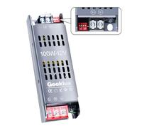 Transformador 220V a 12V, Fuente Alimentación 12V 100W 8.3A, LED Driver Dimmable con 4 Niveles de Brillo, Protección Integral, Funcionamiento Silencioso para Tiras led (12V, 100, Vatios)