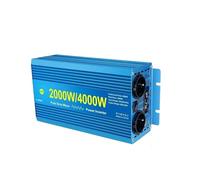 Transformador Adaptador Transformador Potencia 24 V CC/12 V A 220 V CA para Motor Doméstico Convertidor 6 KW para Inversor Onda Sinusoidal Pura(12V 220V 4000W,EU Socket)