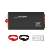 Transformador Convertidor Energía Solar CC A CA Cargador USB Portátil Pantalla LCD Inversor Voltaje Serie 1500 W Inversor Onda Sinusoidal(DC48V,1500W)