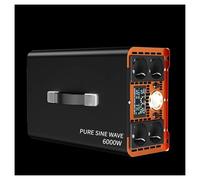 Transformador Convertidor Solar 6000 W 7000 W 12 V/24 V/48 V/60 V/72 V CC A CA 220 V/240 V para Coche RV Vehículo Inversor Onda Sinusoidal Pura Enchufe Universal(60V,230-240V 50HZ,6000W)