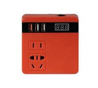 Transformador De Batería De Litio: Inversor De Trabajo Al Aire Libre Con Pantalla Digital | Adaptador De Cargador Portátil, Salida De Energía Operada Por Batería Para Acampar, Uso De Trabajo, Suminist