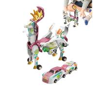 Transformador de coche - Juguete Puzzle para, actividad magnética, vehículo de morphing dinámico | Equipo de juego de aprendizaje imaginativo para el desarrollo de habilidades,
